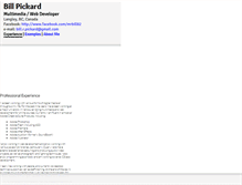 Tablet Screenshot of billrpickard.com